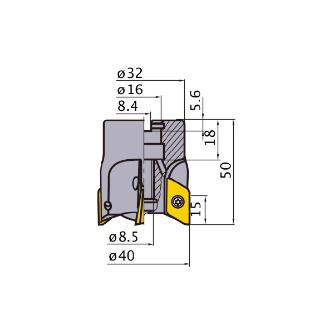 三菱マテリアル（株） カッタ 多機能用(アーバタイプ) BXD カッタ　多機能用（アーバタイプ） BXD4000-040A03RA