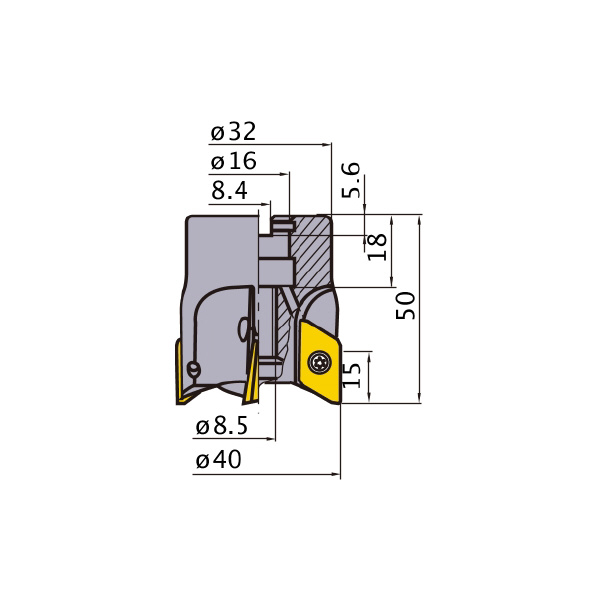 三菱マテリアル（株） カッタ 多機能用(アーバタイプ) BXD カッタ　多機能用（アーバタイプ） BXD4000-040A03RA