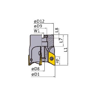 三菱マテリアル（株） カッタ 多機能用(アーバタイプ) BXD カッタ　多機能用（アーバタイプ） BXD4000-040A03RA