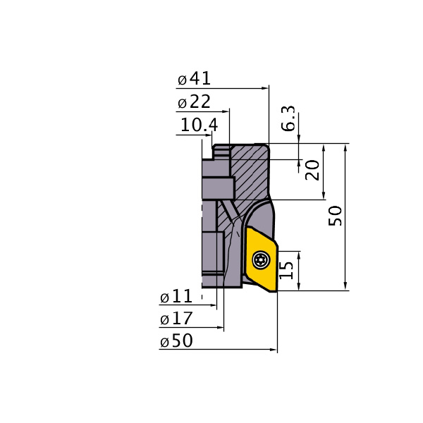 三菱マテリアル（株） カッタ 多機能用(アーバタイプ) BXD カッタ　多機能用（アーバタイプ） BXD4000-050A04RA