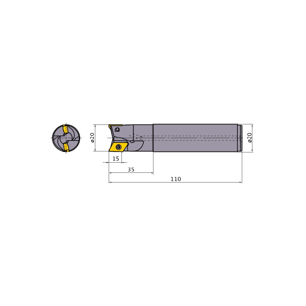 三菱マテリアル（株） カッタ 多機能用(シャンクタイプ) BXD カッタ　多機能用（シャンクタイプ） BXD4000R201SA20SA