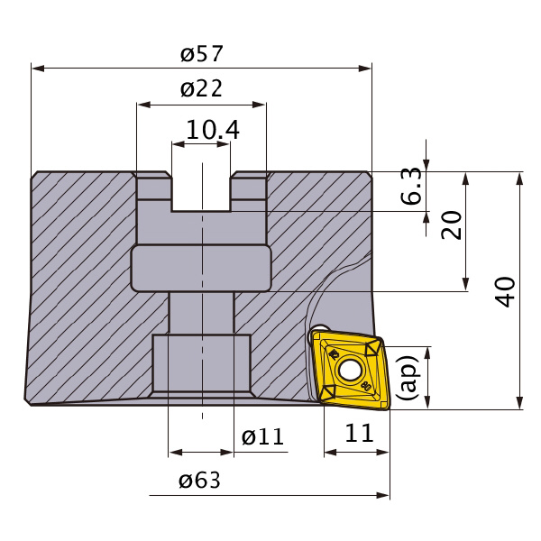 三菱マテリアル（株） プランジミル PMR プランジミル PMR406304A22R