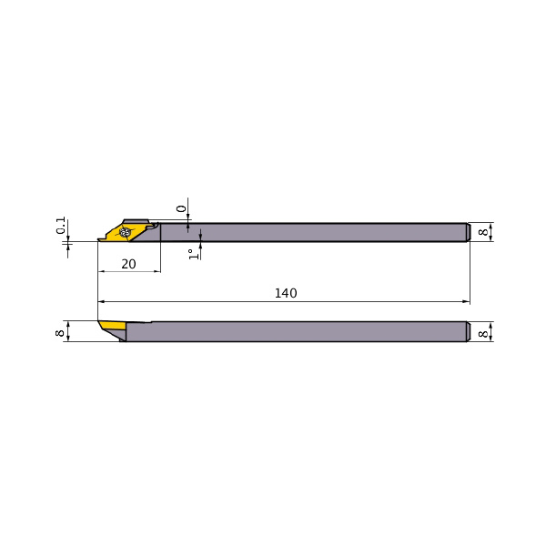 三菱マテリアル（株） スモールツールバイト CSVHR スモールツールバイト CSVHR0808