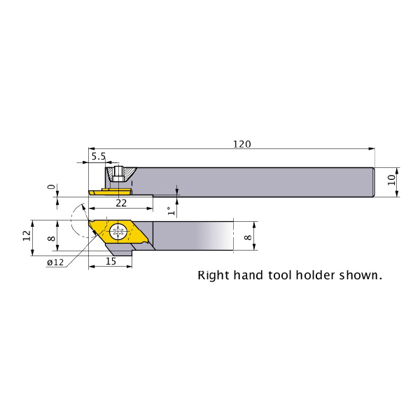 三菱マテリアル（株） スモールツールバイト CTAHL スモールツールバイト CTAHL0810-120