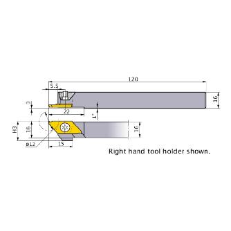 三菱マテリアル（株） スモールツールバイト CTAHL スモールツールバイト CTAHL1616-120