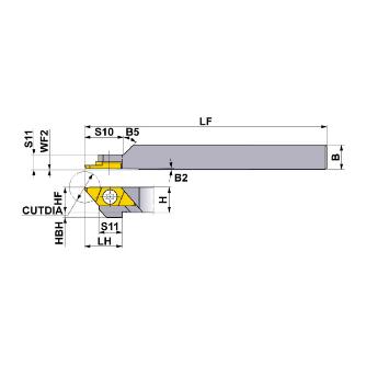 三菱マテリアル（株） スモールツールバイト CTAHR スモールツールバイト CTAHR1010-120S