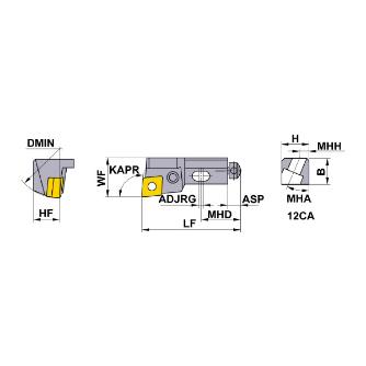 三菱マテリアル（株） LLカートリッジ PCLNR ＬＬカートリッジ PCLNR12CA12