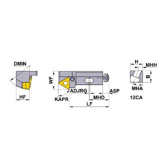 三菱マテリアル（株） LLカートリッジ PTTNR ＬＬカートリッジ PTTNR12CA16