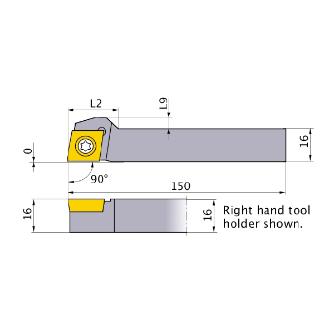 三菱マテリアル（株） スモールツールバイト SCACL スモールツールバイト SCACL1616M09-SM