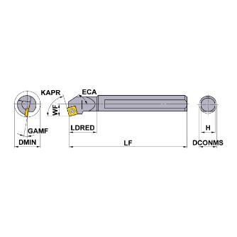 三菱マテリアル（株） ボーリングバー S ボーリングバー S16MSSKCR09