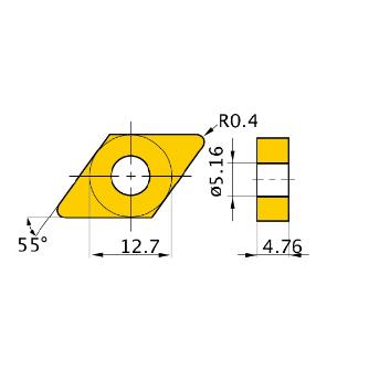 三菱マテリアル（株） 旋削用インサート DNGA 旋削用インサート（超硬） DNGA150404 HTI10