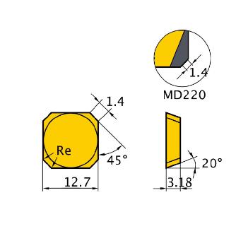 三菱マテリアル（株） カッタチップ SEKN カッタチップ（超硬） SEKN1203AFTN1 UTI20T