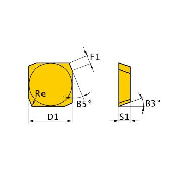 三菱マテリアル（株） カッタチップ SEKN カッタチップ（超硬） SEKN1504EFTR1 UTI20T