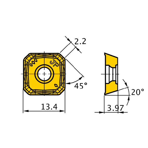 三菱マテリアル（株） カッタチップ SEGT カッタチップ（超硬） SEGT13T3AGFN-JP HTI10