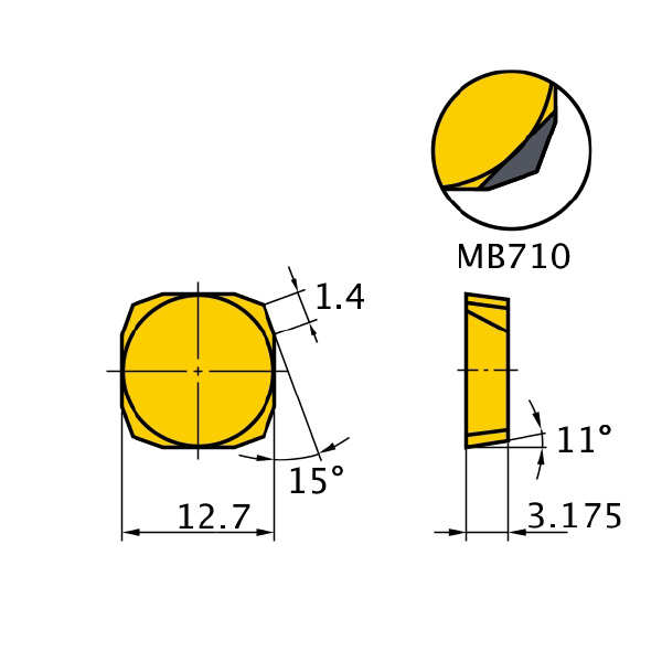 三菱マテリアル（株） カッタチップ SPEN カッタチップ（超硬） SPEN1203EEER1 HTI10