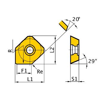 三菱マテリアル（株） カッタチップ WEEW カッタチップ（超硬） WEEW13T3AGER8C HTI05T