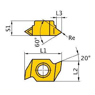 三菱マテリアル（株） 旋削用インサート MLT 旋削用インサート（超硬） MLT1401L UTI20T