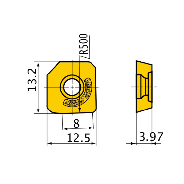 三菱マテリアル（株） カッタチップ WOEW カッタチップ（サーメット） WOEW12T308PETR8C NX2525