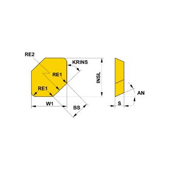 三菱マテリアル（株） カッタチップ WEC カッタチップ（サーメット） WEC53AFTR5C NX2525