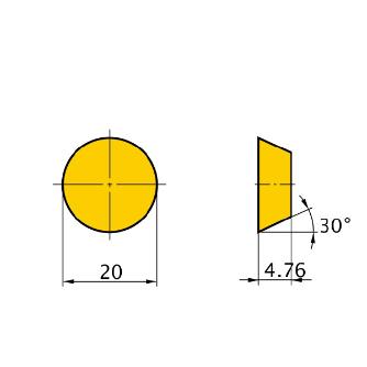 三菱マテリアル（株） カッタチップ RGEN カッタチップ（超硬コーティング） RGEN2004M0SN F7030