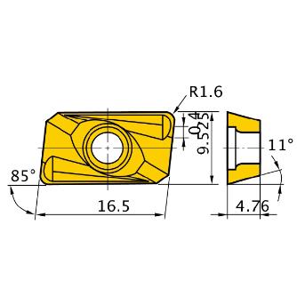 三菱マテリアル（株） カッタチップ APMT カッタチップ（超硬コーティング） APMT1604PDER-H4 F7030