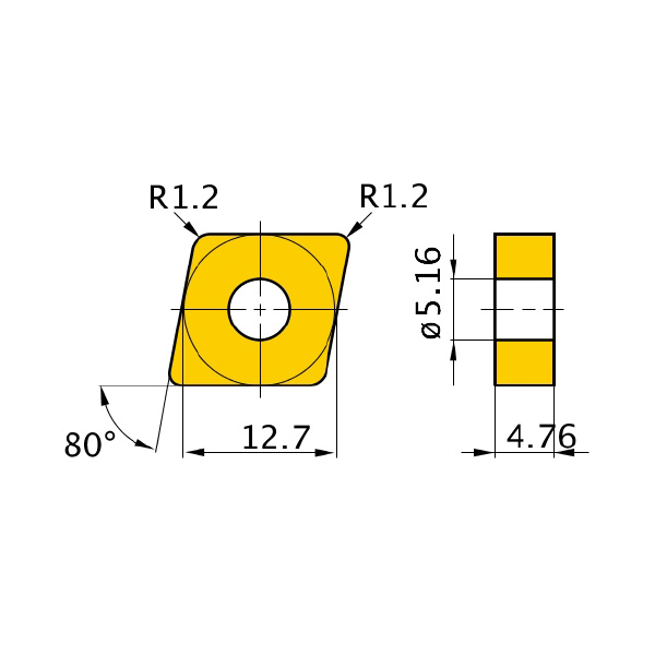 三菱マテリアル（株） 旋削用インサート CNMM 旋削用インサート（超硬コーティング） CNMM120412-HZ UE6020