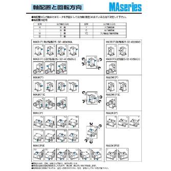 （株）マキシンコー 一段ウォーム減速機 マキエース MAK50 一段ウォーム減速機　マキエース MAK50LD10