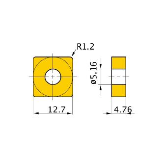 三菱マテリアル（株） 旋削用インサート SNMM 旋削用インサート（超硬コーティング） SNMM120412-HZ UE6020