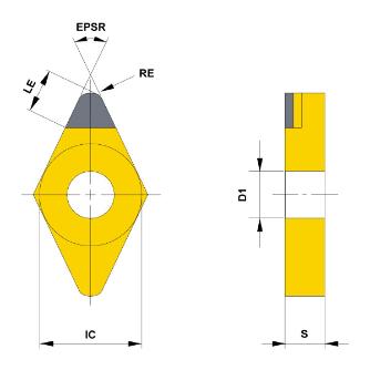 三菱マテリアル（株） 旋削用インサート(PCD) DNGA 旋削用インサート（ＰＣＤ） DNGA150404 MD220