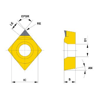 三菱マテリアル（株） 旋削用インサート(PCD) NP-CPMH 旋削用インサート（ＰＣＤ） NP-CPMH080204 MD220