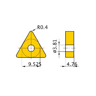三菱マテリアル（株） 旋削用インサート(CBN) TNGA 旋削用インサート（ＣＢＮ） TNGA160404 MB810