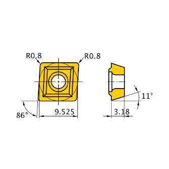 三菱マテリアル（株） カッタチップ MPMT カッタチップ（超硬） MPMT090308 UTI20T