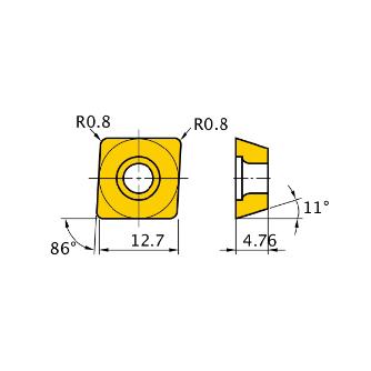 三菱マテリアル（株） カッタチップ MPMW カッタチップ（超硬） MPMW120408 UTI20T