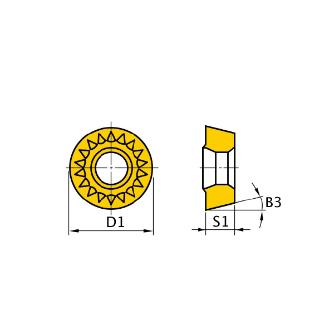 三菱マテリアル（株） カッタチップ RPMT カッタチップ（超硬） RPMT1204M0E-JS UTI20T