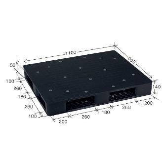 岐阜プラスチック工業（株） リスパレット JCタイプ JC リスパレット　ＪＣタイプ JC-R4-1109 ｸﾞﾚ-