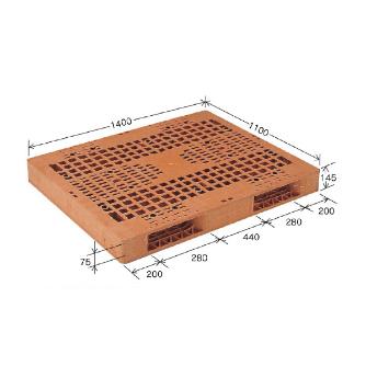 岐阜プラスチック工業（株） リスパレット HHタイプ HH リスパレット　ＨＨタイプ HH-R2･110140B BR