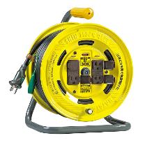 （株）ハタヤリミテッド シンタイガーリール 漏電遮断器付(接地付)