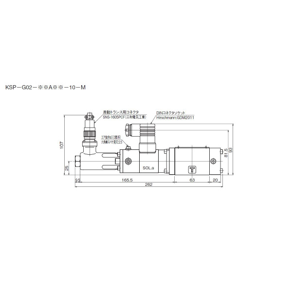 ダイキン工業（株） ダイレクト形電磁比例切換弁 KSP-G ダイレクト形電磁比例切換弁 KSP-G02-2A3-10-M-H2