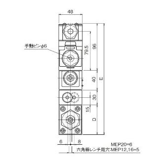 ダイキン工業（株） 電磁パイロット切換弁 MEP 電磁パイロット切換弁 MEP12A2CBXW-60