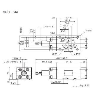 ダイキン工業（株） モジュラースタック形カウンタバランス弁 MQC モジュラースタック形カウンタバランス弁 MQC-04A-1A-10-R02