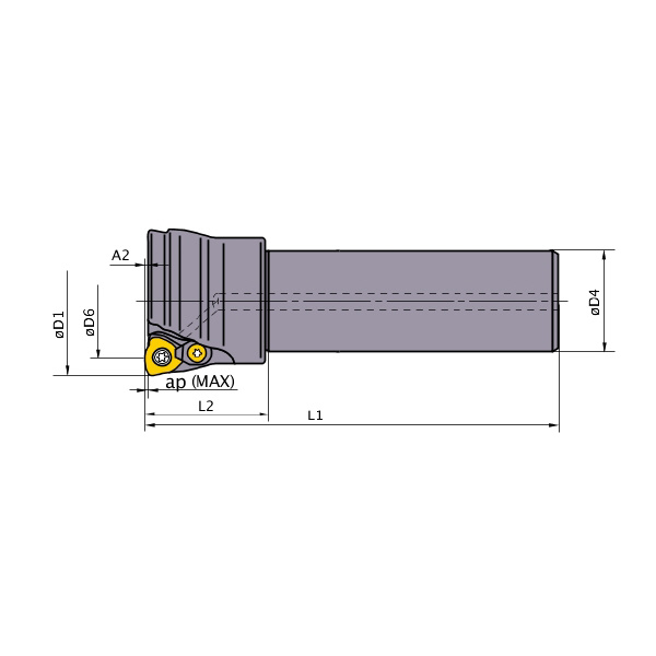 三菱マテリアル（株） カッタ 多機能用(シャンクタイプ) AJX カッタ　多機能用（シャンクタイプ） AJX08R202SA20EL