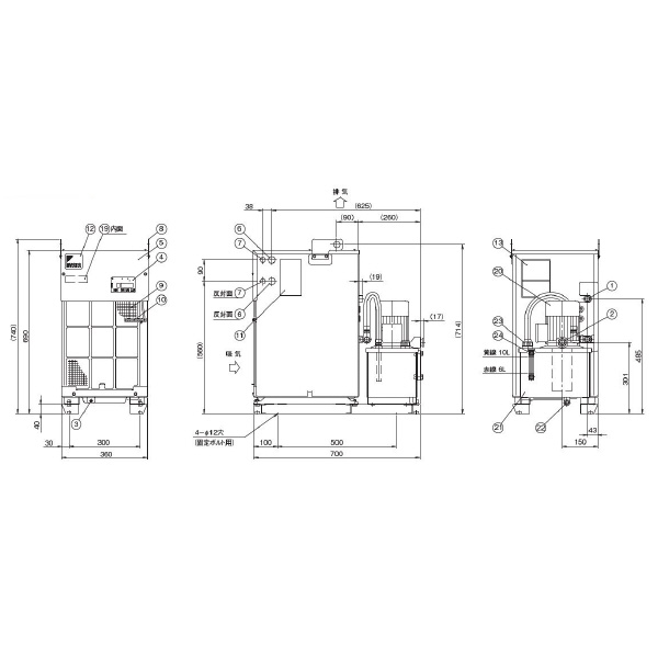 ダイキン工業（株） インバータチラー ポンプ・タンク付 AKW インバータチラー　ポンプ・タンク付 AKW149
