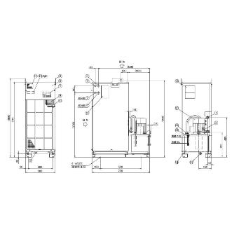 ダイキン工業（株） インバータチラー ポンプ・タンク付 AKW インバータオイルコン９型 AKW439