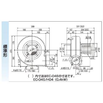 ＳＤＧ（株） 電動送風機(標準) EC 電動送風機（標準） EC-H04-R313