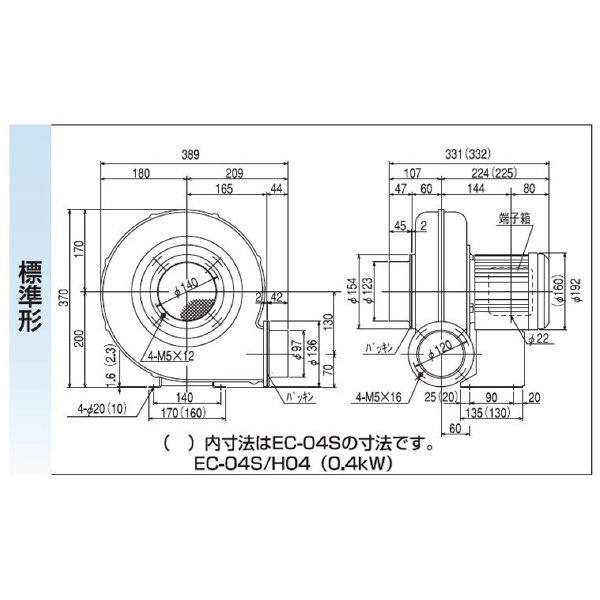 ＳＤＧ（株） 電動送風機(標準) EC 電動送風機（標準） EC-H04-R313