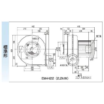 ＳＤＧ（株） 電動送風機(標準) EM 電動送風機（標準） EM-H22-R313