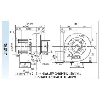 ＳＤＧ（株） 電動送風機(耐熱形) EP 電動送風機（耐熱形） EP-04SHT-L3A3