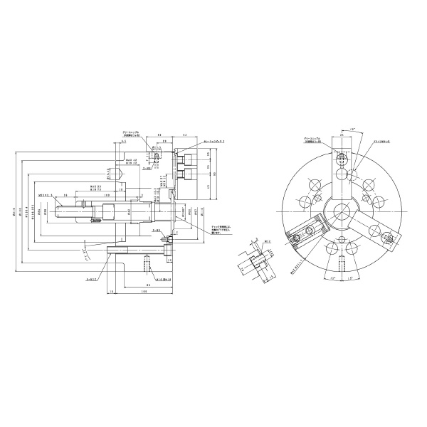 豊和工業（株） セレーテッドチャック H01MA セレーテッドチャック H01MA8 A6-J