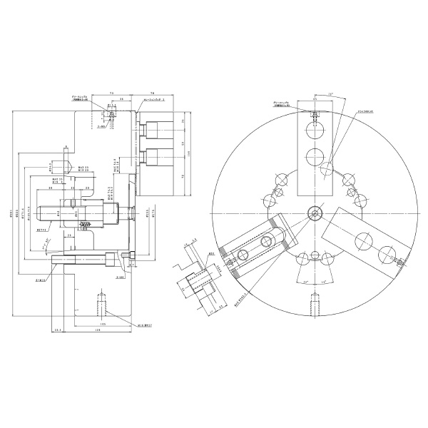 豊和工業（株） セレーテッドチャック H01MA セレーテッドチャック H01MA15 A8-J