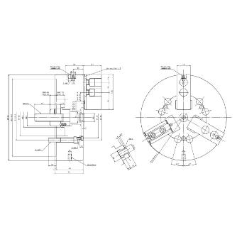 豊和工業（株） ロングジョーストロークチャック H022M ロングジョーストロークチャック H022M-10